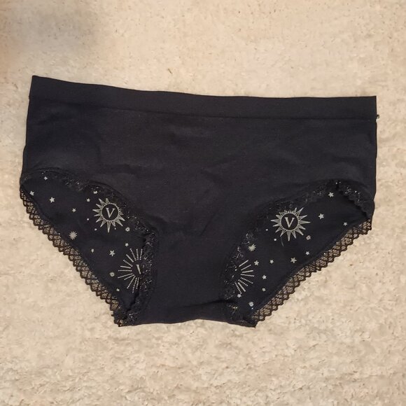 Victoria’s Secret Sun & Stars Celestial Seamless Rib Lace-Trim Hiphugger Panty - Picture 3 of 7